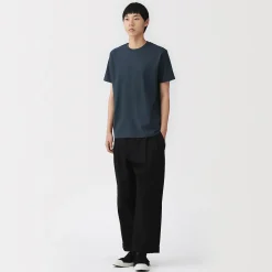Online Muji T‐shirt en coton col rond manches courtes homme