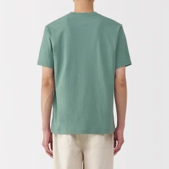 Clearance Muji T‐shirt en coton col rond manches courtes homme