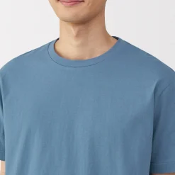 Clearance Muji T‐shirt en coton col rond manches courtes homme
