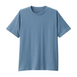 Clearance Muji T‐shirt en coton col rond manches courtes homme