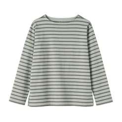 Sale Muji T‐shirt en coton épais manches longues col bateau pour femme
