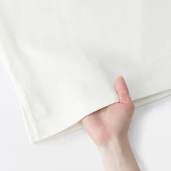 Sale Muji T‐shirt en coton épais manches longues col bateau pour femme