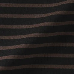 Muji T‐shirt en coton épais manches longues col bateau pour femme