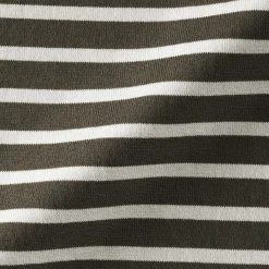 Muji T‐shirt en coton épais manches longues col bateau pour femme