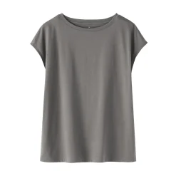 Discount Muji T‐shirt en jersey à manches cap pour femme