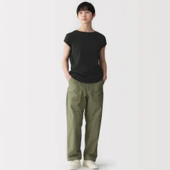 Discount Muji T‐shirt en jersey à manches cap pour femme