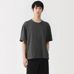 Clearance Muji T-shirt en jersey bouclé de coton biologique pour homme