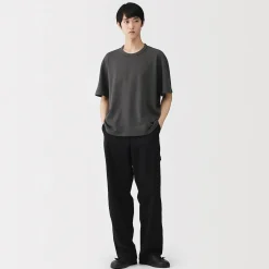 Clearance Muji T-shirt en jersey bouclé de coton biologique pour homme