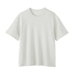 Clearance Muji T-shirt en jersey bouclé de coton biologique pour homme