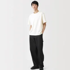 Clearance Muji T-shirt en jersey bouclé de coton biologique pour homme