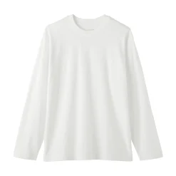 Clearance Muji T‐shirt en jersey de coton lavé manches longues pour homme
