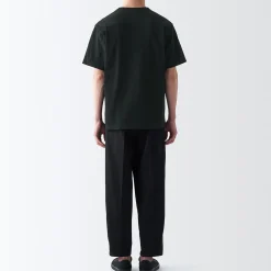 Clearance Muji T‐shirt en jersey de coton épais manches courtes homme