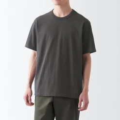 Clearance Muji T‐shirt en jersey de coton épais manches courtes homme