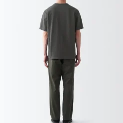 Clearance Muji T‐shirt en jersey de coton épais manches courtes homme