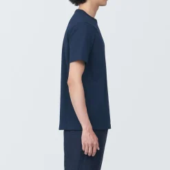 Clearance Muji T‐shirt en jersey de coton épais manches courtes homme