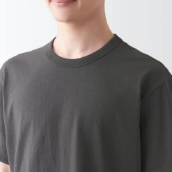 Clearance Muji T‐shirt en jersey de coton épais manches courtes homme