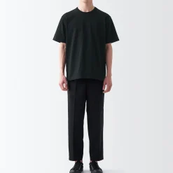 Clearance Muji T‐shirt en jersey de coton épais manches courtes homme