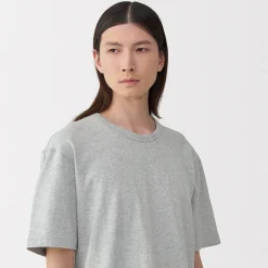 Sale Muji T-shirt en jersey de coton biologique pour homme