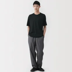 Sale Muji T-shirt en jersey de coton biologique pour homme