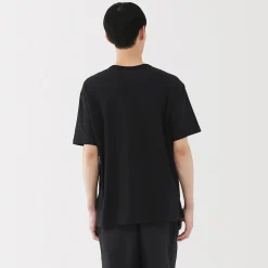 Sale Muji T-shirt en jersey de coton biologique pour homme