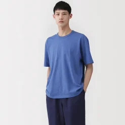 Sale Muji T-shirt en jersey de coton biologique pour homme