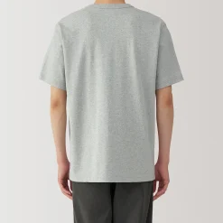 Clearance Muji T‐shirt en jersey de coton épais manches courtes pour homme