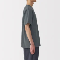 Clearance Muji T‐shirt en jersey de coton épais manches courtes pour homme