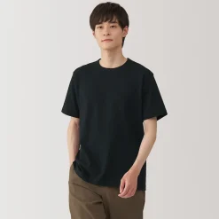 Clearance Muji T‐shirt en jersey de coton épais manches courtes pour homme