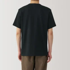 Clearance Muji T‐shirt en jersey de coton épais manches courtes pour homme