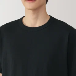 Clearance Muji T‐shirt en jersey de coton épais manches courtes pour homme