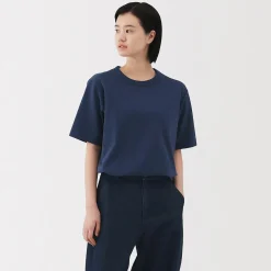 Clearance Muji T‐shirt en jersey de coton épais manches courtes pour homme