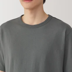 Clearance Muji T‐shirt en jersey de coton épais manches courtes pour homme