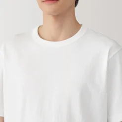 Clearance Muji T‐shirt en jersey de coton épais manches courtes pour homme