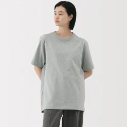 Clearance Muji T‐shirt en jersey de coton épais manches courtes pour homme