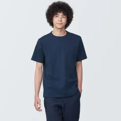 Clearance Muji T‐shirt en jersey de coton épais manches courtes pour homme