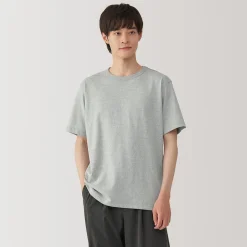Clearance Muji T‐shirt en jersey de coton épais manches courtes pour homme