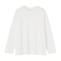 Clearance Muji T‐shirt en jersey de coton lavé manches longues pour homme