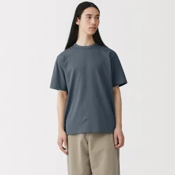 Sale Muji T‐shirt en jersey de coton épais manches courtes pour homme