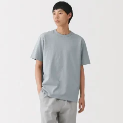 Sale Muji T‐shirt en jersey de coton épais manches courtes pour homme