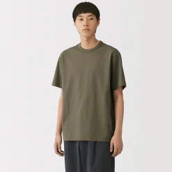 Sale Muji T‐shirt en jersey de coton épais manches courtes pour homme