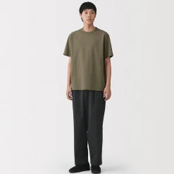 Sale Muji T‐shirt en jersey de coton épais manches courtes pour homme