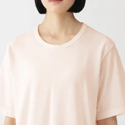 Online Muji T-shirt en jersey de coton biologique hautement torsadé pour femme