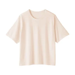Online Muji T-shirt en jersey de coton biologique hautement torsadé pour femme