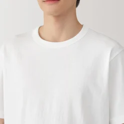 Best Muji T‐shirt en jersey de coton épais manches courtes pour homme