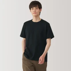Best Muji T‐shirt en jersey de coton épais manches courtes pour homme