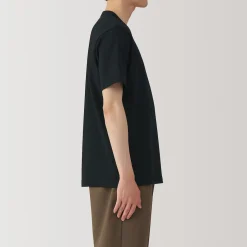 Best Muji T‐shirt en jersey de coton épais manches courtes pour homme