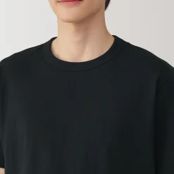 Best Muji T‐shirt en jersey de coton épais manches courtes pour homme