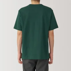 Best Muji T‐shirt en jersey de coton épais manches courtes pour homme