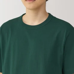 Best Muji T‐shirt en jersey de coton épais manches courtes pour homme