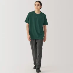 Best Muji T‐shirt en jersey de coton épais manches courtes pour homme